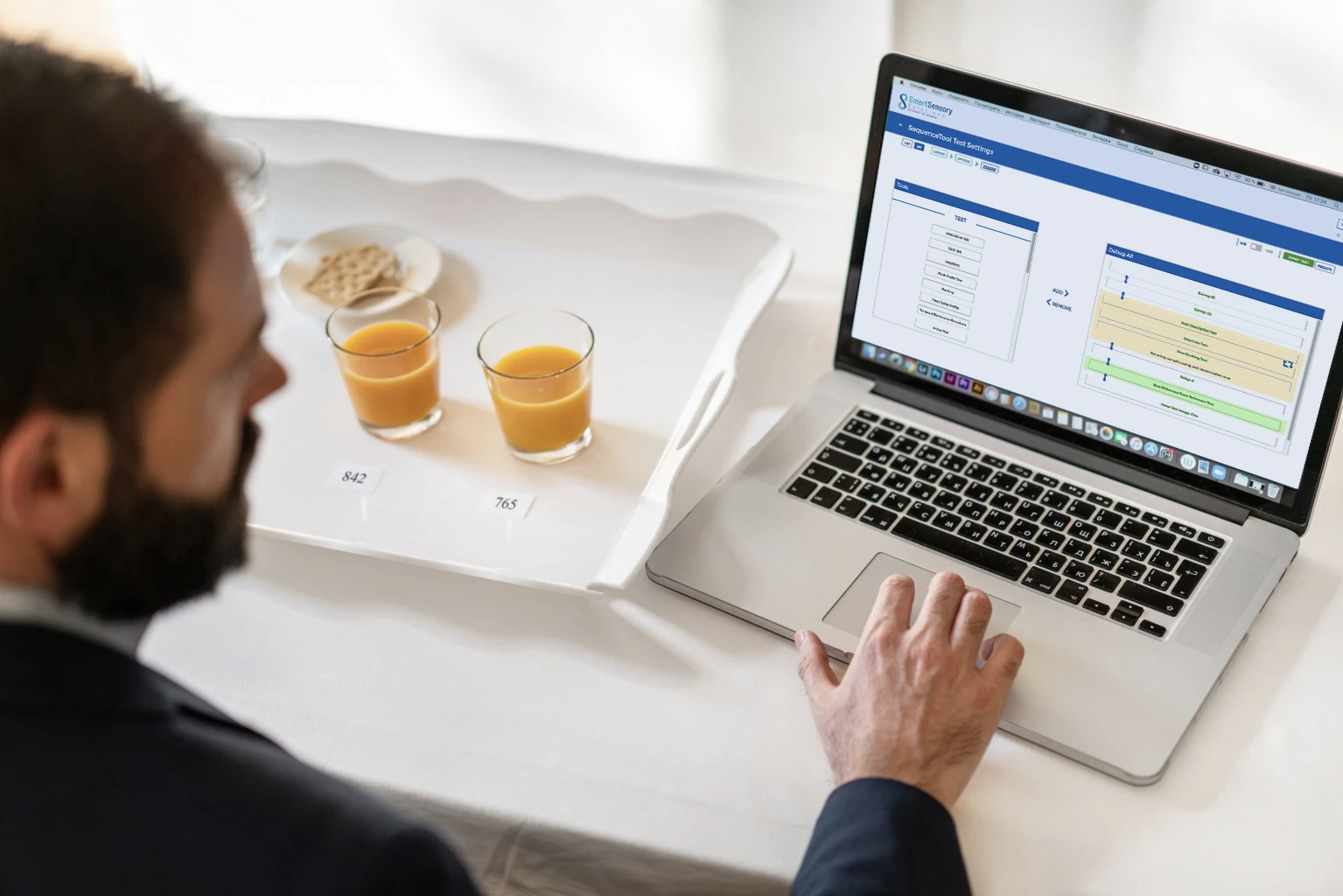 Configurazione test sensoriali su PC